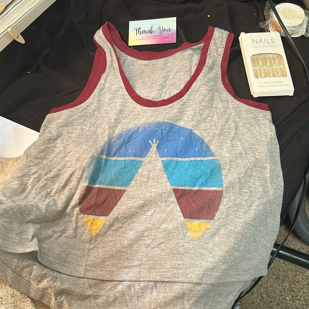 Cropped High Low Tank Top